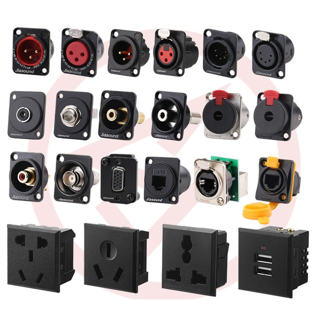 1U 2U Cabinet Jumper D Type Socket XLR HDMI Blank Board 86 Multi ...