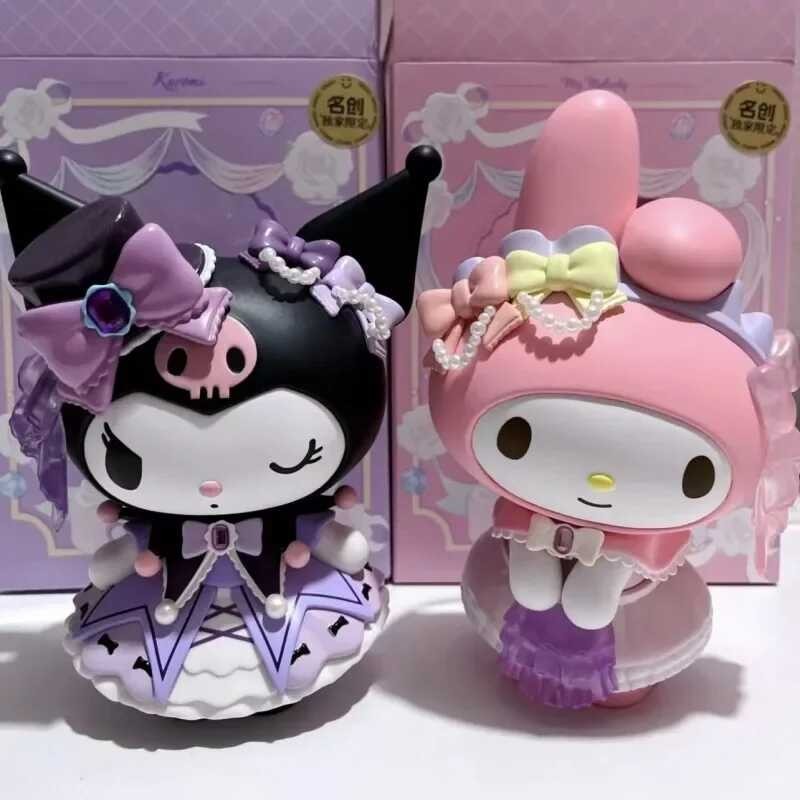 Sanrio Anime Figure Kuromi My Melody Rose Festival Series Model Dolls ...