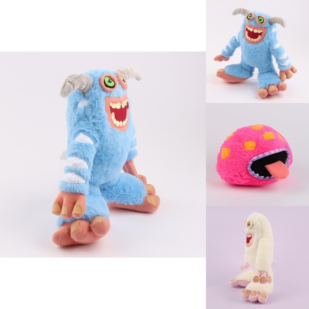 Monsters My Singing Collectible Plushies Blue White Pink And | Shopee ...