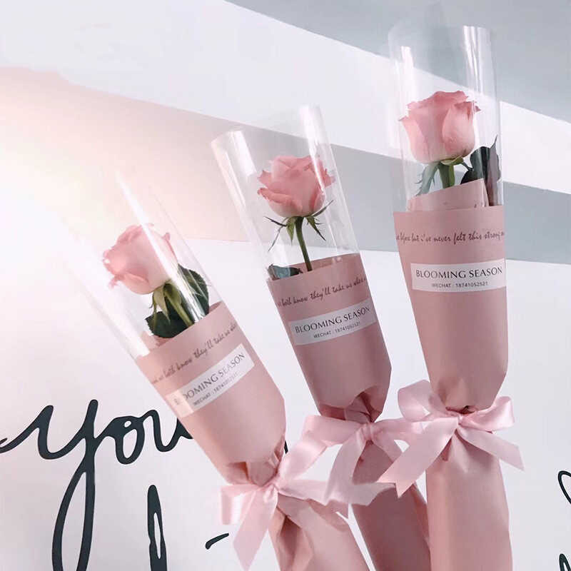 20PC Single Rose Packaging Bouquet Packaging Bag Flower Box Flower Shop ...