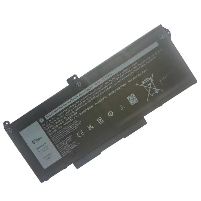 K KYUER Batteria Per Dell Latitude 5420, 5520 E Precision 3560 – 63Wh, Ricarica Sicura E Veloce