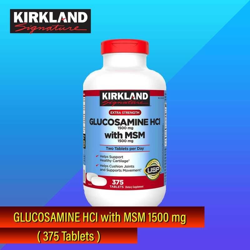 S20 Kirkland Glucosamine with MSM 1500mg Shopee Philippines