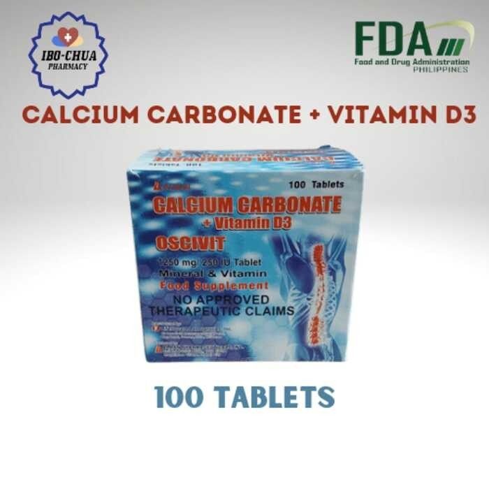 S23 Calcium Carbonate plus Vitamin D3 (Oscivit)- 100 tablets | Shopee ...