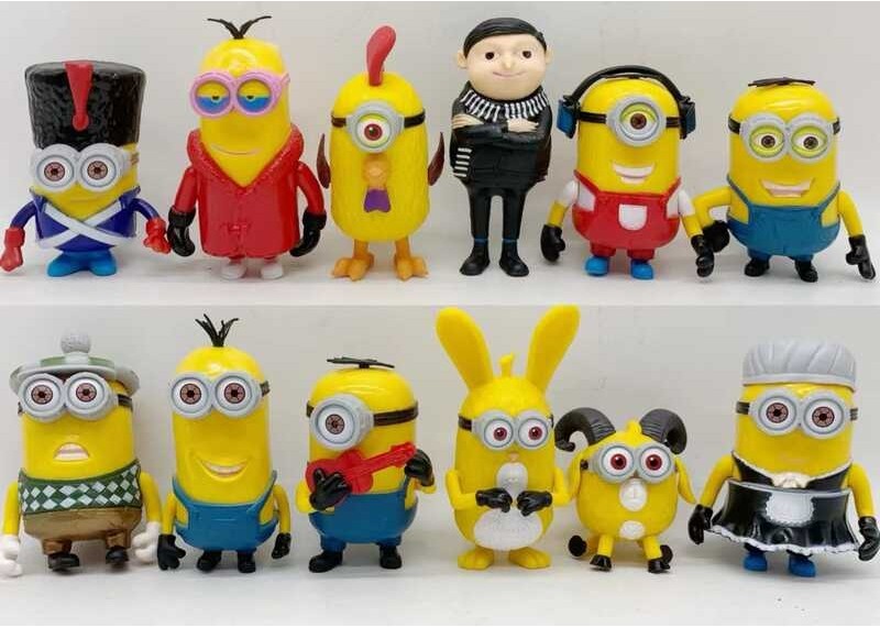 Despicable Me 2 Cute Minion Gru Margo Edith Agnes Minions 12Pcs/Set ...