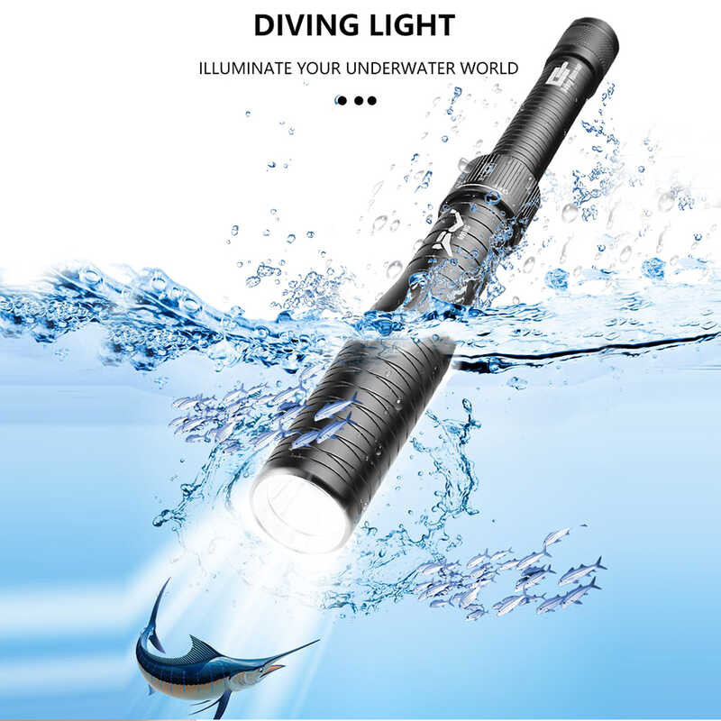 na 0 Pangalaw Ilaw PagDiver Light LED sa ilalim ng tubig Torch Lamp ...