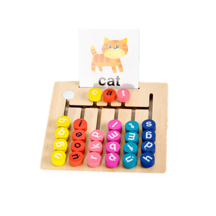 Early Learning Educational Wooden Magnetic Alphabet Puzzle Walking ...