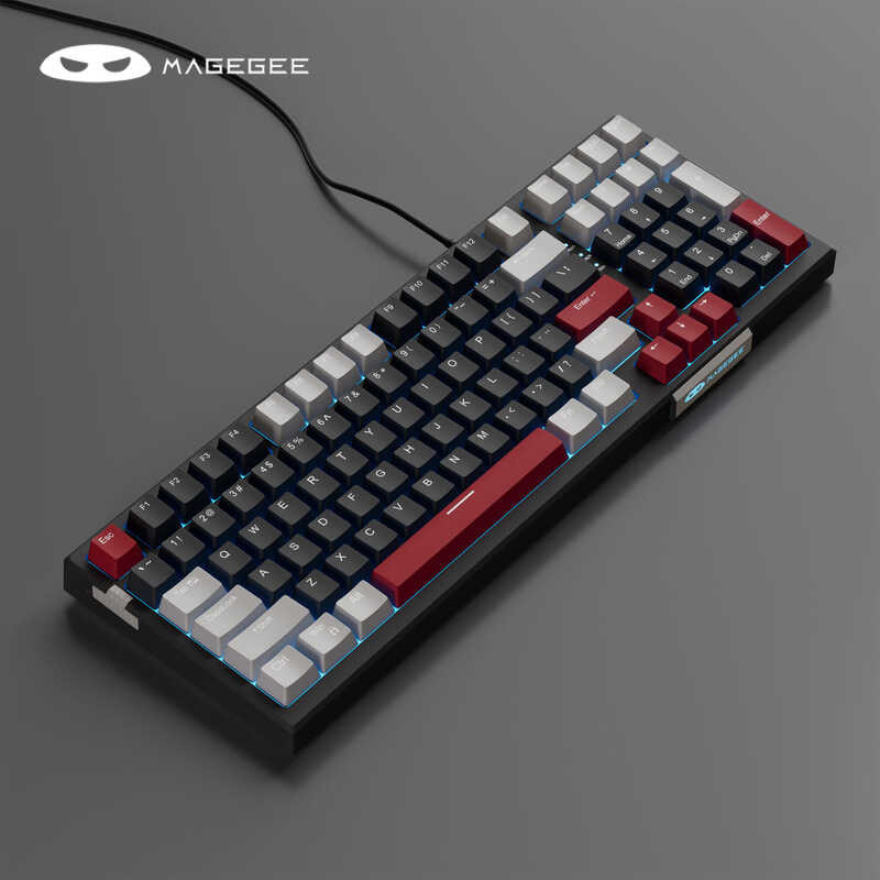 MageGee MK1 MK-Sky98 TKL Mechanical Gaming Keyboard Blue / Red Switch ...