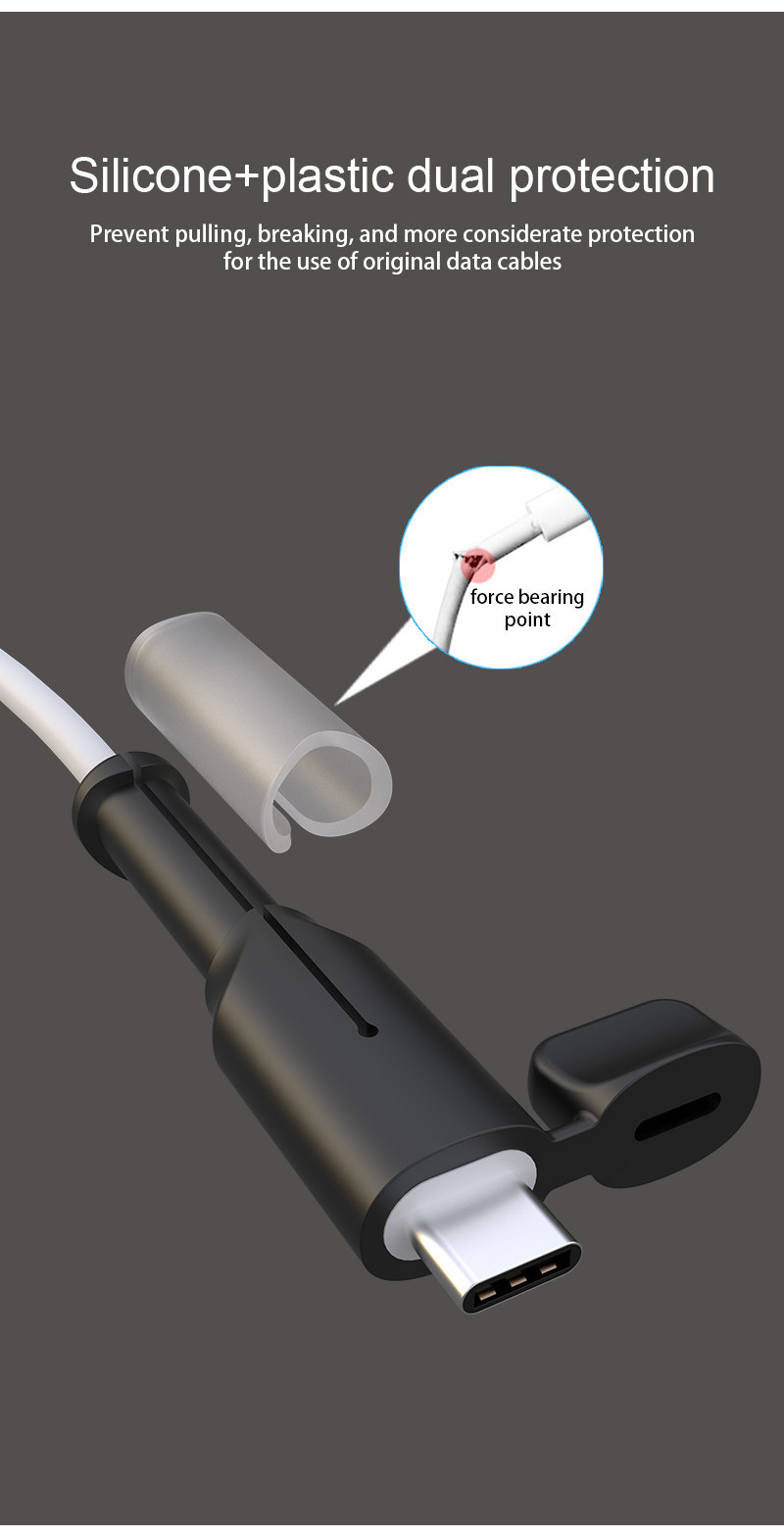 【Hot Sale】Joymow Charger Protector Silicone Cable Protector IP-18/20w ...