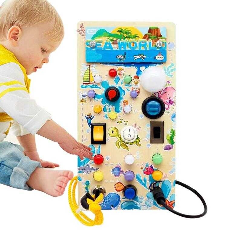 Toddler Switch Board Montessori Busy With Music Sensory Perception ...