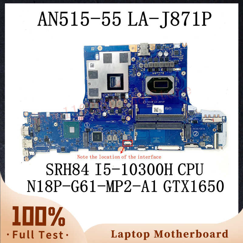 FH51M LA-J871P Mainboard For Acer AN515-55 Laptop Motherboard N18P-G61 ...