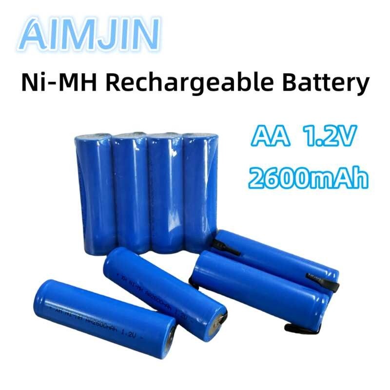 Bagong AA 1.2V 2600mAh Rechargeable Ni-MH Battery Para sa pagpapalit ...