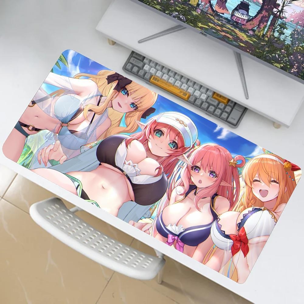 Sexy Anime Girl Mouse Pad Pu Desk Accessories Gaming Mat Teclado 900x400 Xxl Escritorio Leather