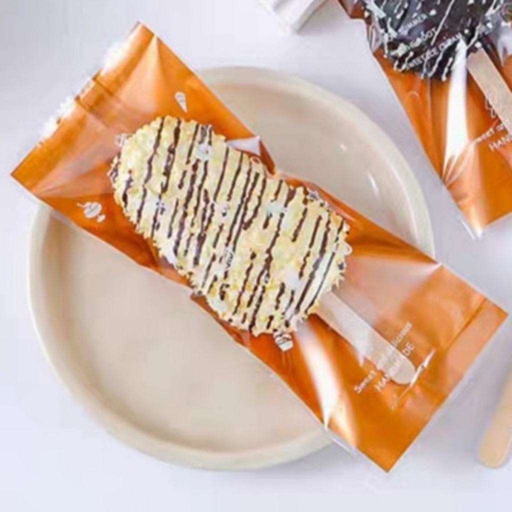 100pcs Graham Bar Packaging 8x19 Ice Cream Plastic Packaging for Gaham ...