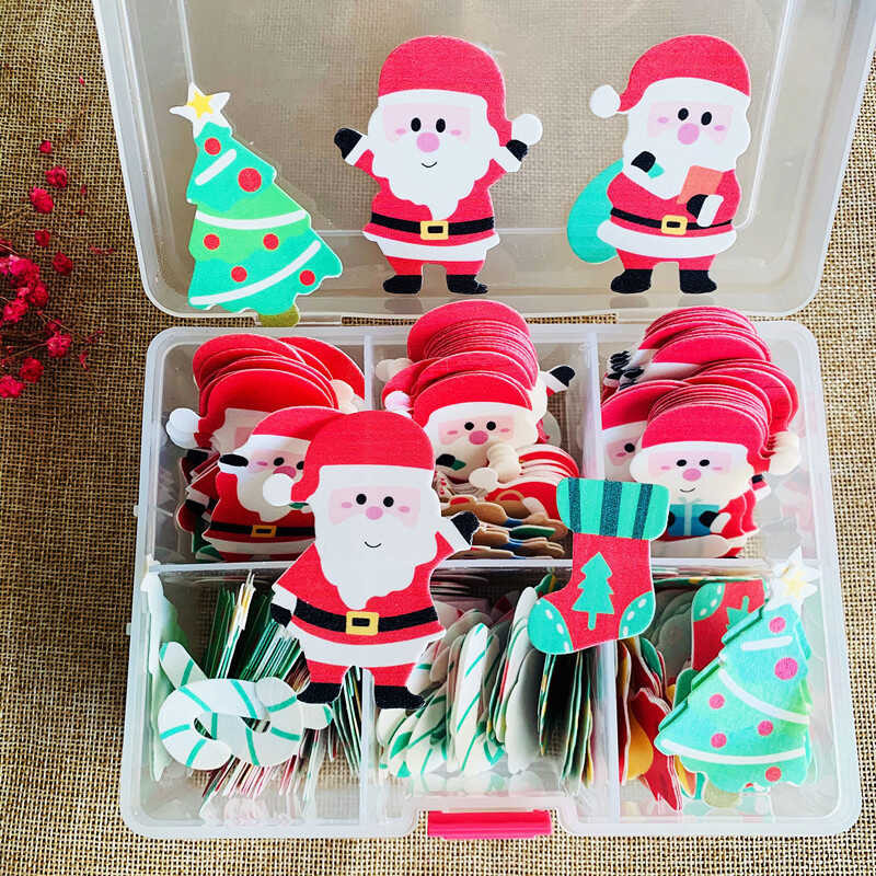 Maligayang Christmas Cake Decoration Santa Edible Glutinous Wafer Rice ...