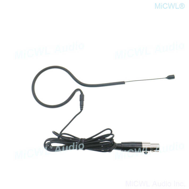 True Black Single ear Headset Microphone for Shure SLX ULXD URD SLXD ...