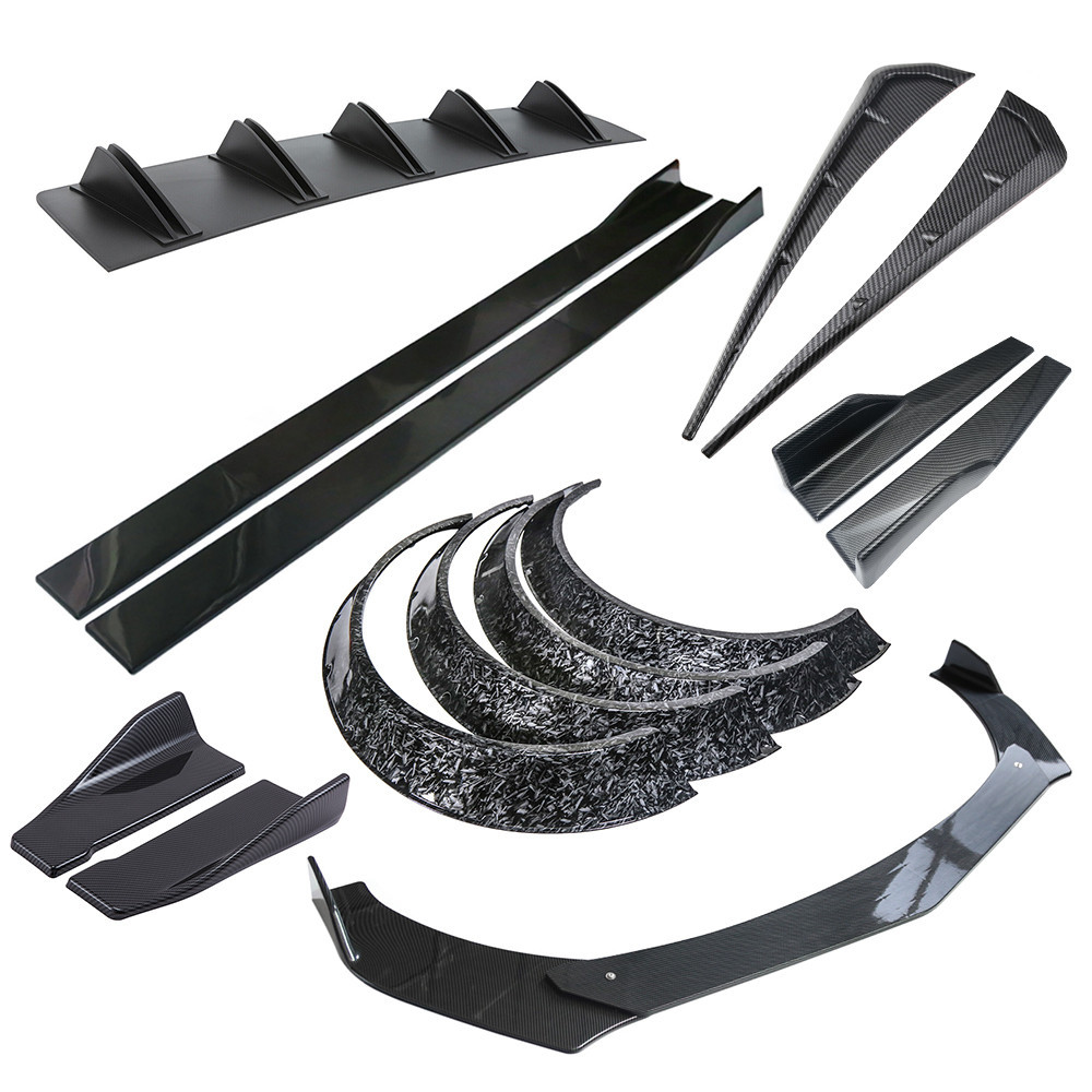 Lip Bumper Toyota Innova 2010 Carbon Fiber Side Skirts Extension Para ...