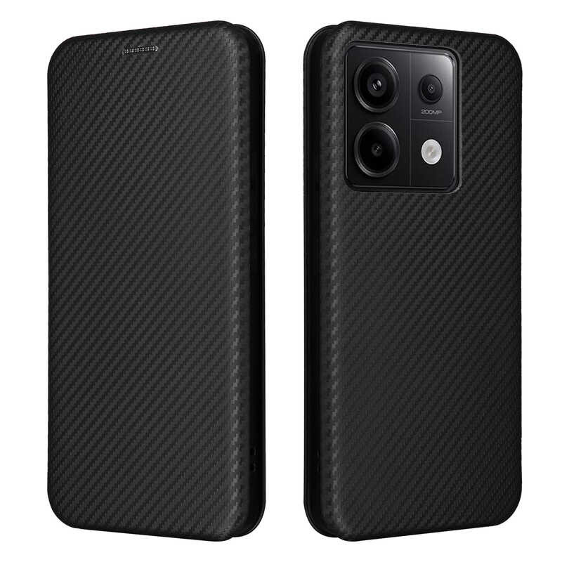 Redmi Note 13 PRO 5G · Leather Flip Case Carbon Fiber Skin Premium Full ...