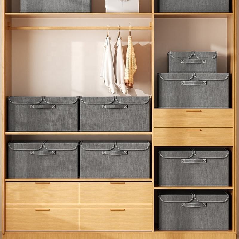 Large Multifunction Foldable Storage Box With Removable Drawer Storage ...