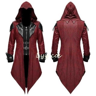 Halloween Costume For Adults 2 Color Assassin Cosplay Medieval Man ...