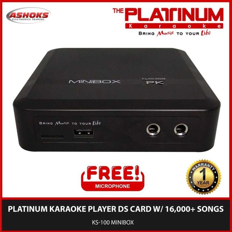 Platinum Karaoke KS 100 Minibox with Wired Microphone / Platinum ...