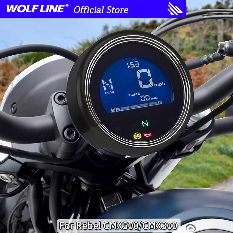 Motorrad Tacho-Ring Für Honda Rebel 500/300 (2017-2024) – CNC Aluminium, Rot
