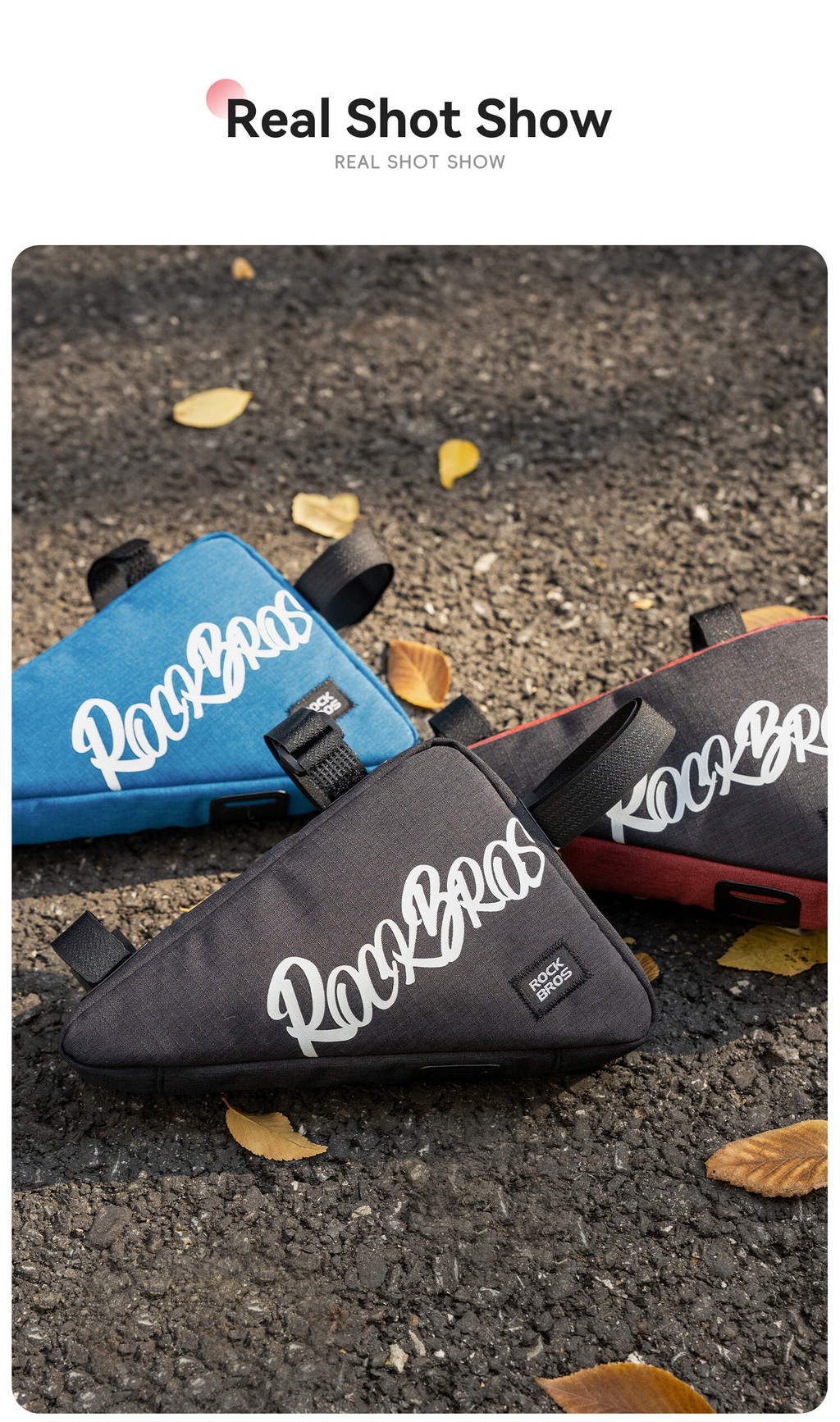 ROCKBROS Bike Triangle Bag Fashion Secure Install Water Repellent ...