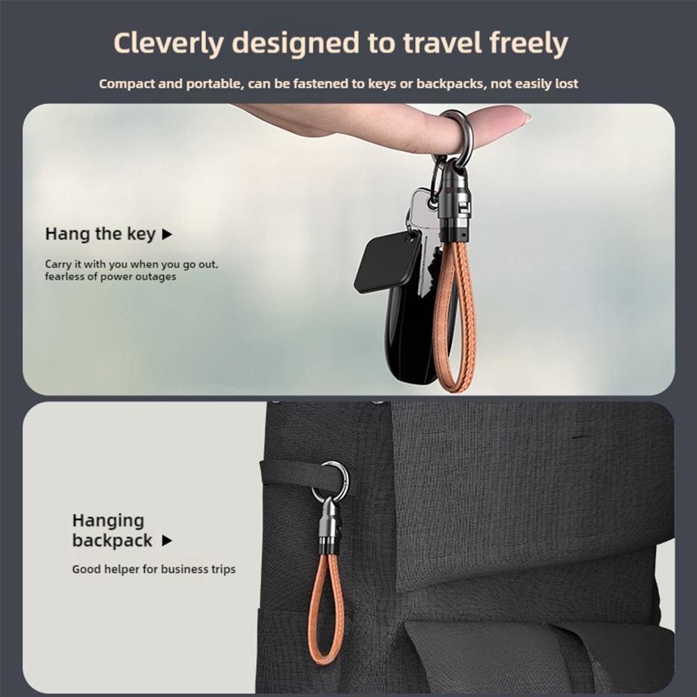 Keychain 240W 40Gbps USB4 Short USB C To USB C Cable Fast Charging Type ...