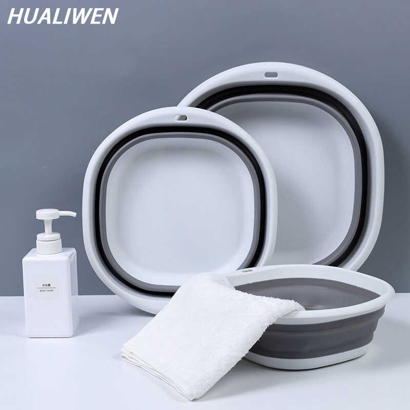 Plastic Foldable Basins Portable Wash Basins Folding Laundry Tub Adult ...