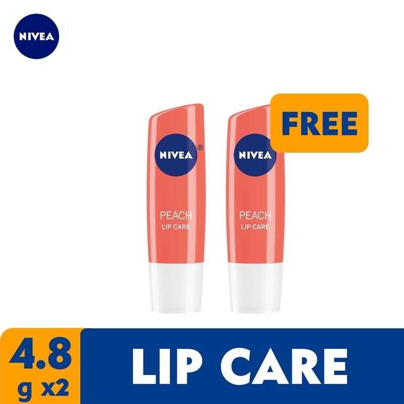 Bilin 1 Nivea Care Peach Shine Lip Balm 4 8g Bilin Dalhin 1 Promo