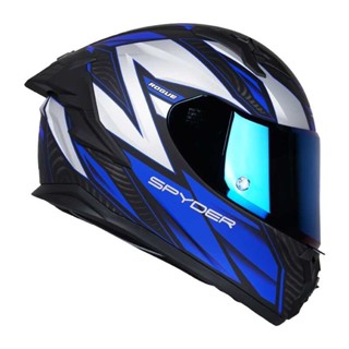 Spyder Rogue+ GD - BLACK OUT S9 Full Face Dual Visor Helmet (FREE Clear ...
