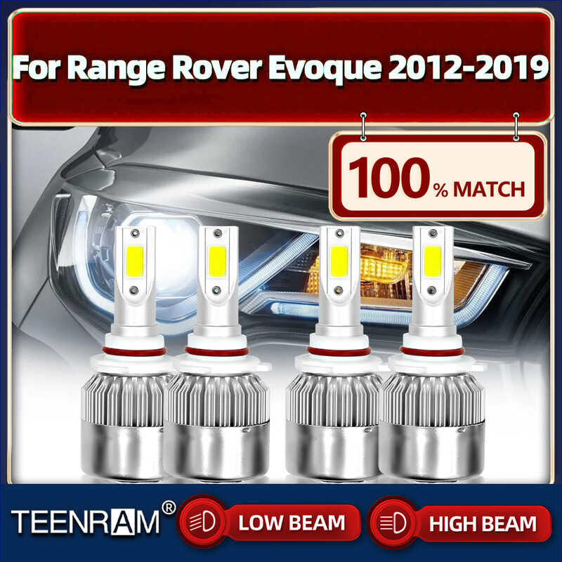 Led Headlight Bulbs 40000Lm Plug And Play Car Lamps 6000K Turbo Auto