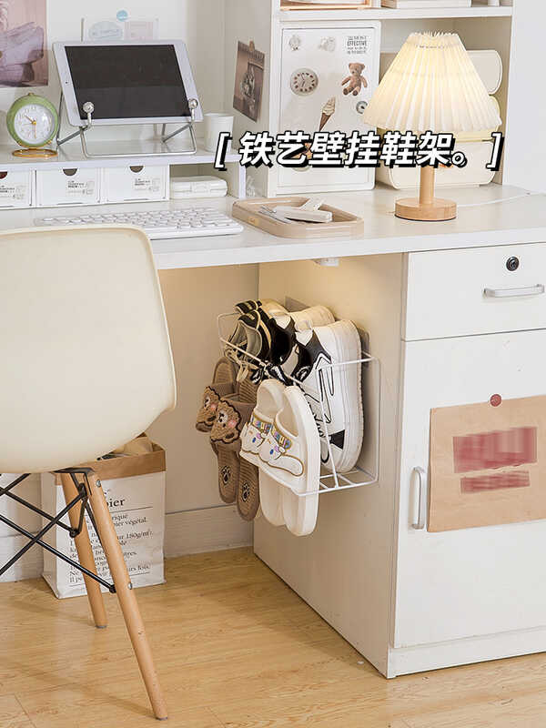Iron Wall Mounted Shoe Rack Dormitory Student Shoe Storage Rack Non ...