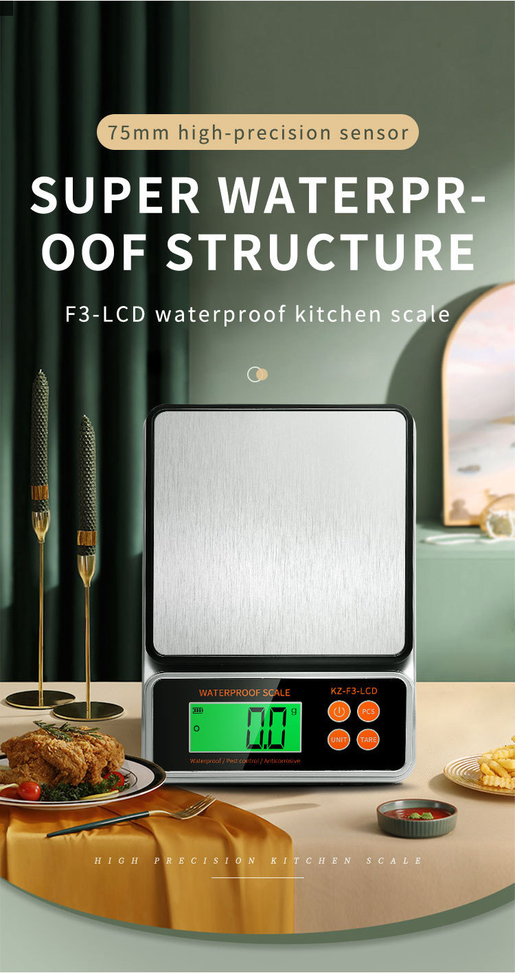 IPX67 Waterproof Kitchen Electronic Scale High Precision Home Baking ...