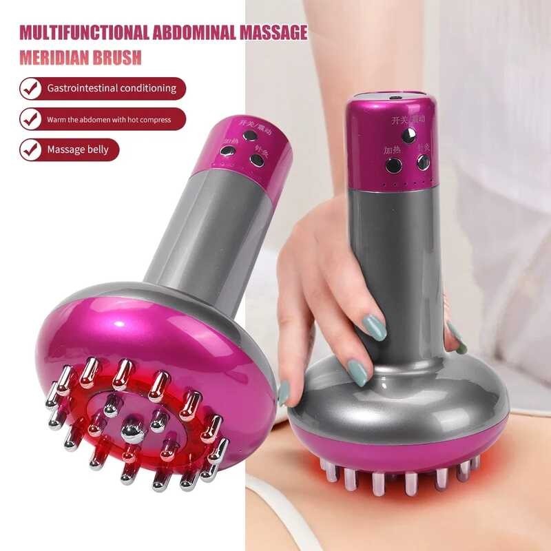 Red Light Microcurrent Massager Electric Lymphatic Drainage hine ...