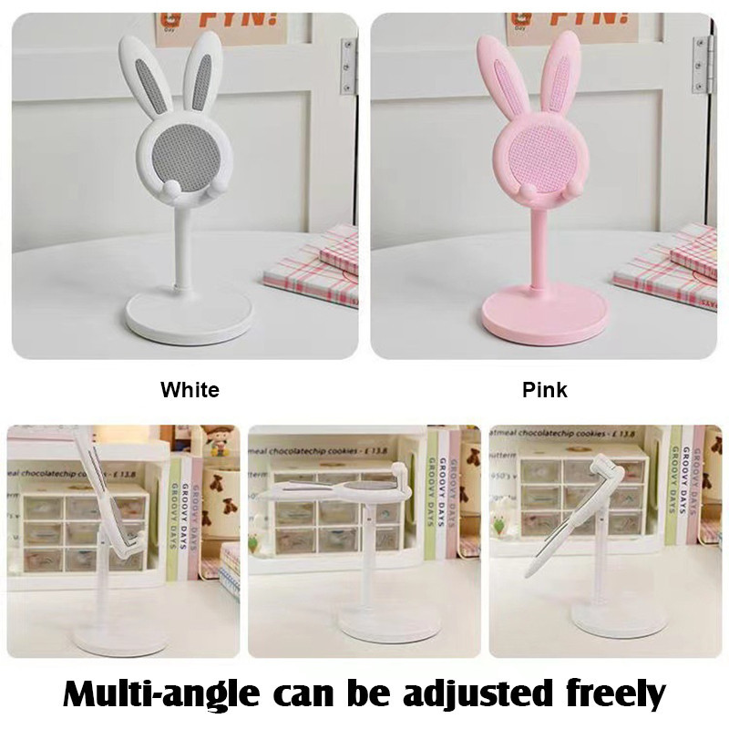 Cute Bunny Phone Stand,Adjustable Height Angle Cell Phone Stand Lovely ...