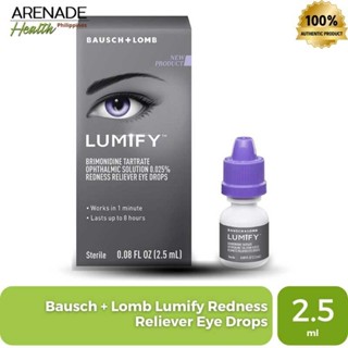 Bausch + Lomb Lumify Redness Reliever Eye Drops 2.5 ml | Shopee Philippines