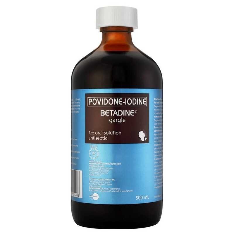 Betadine Oral Gargle, 500ml | Shopee Philippines