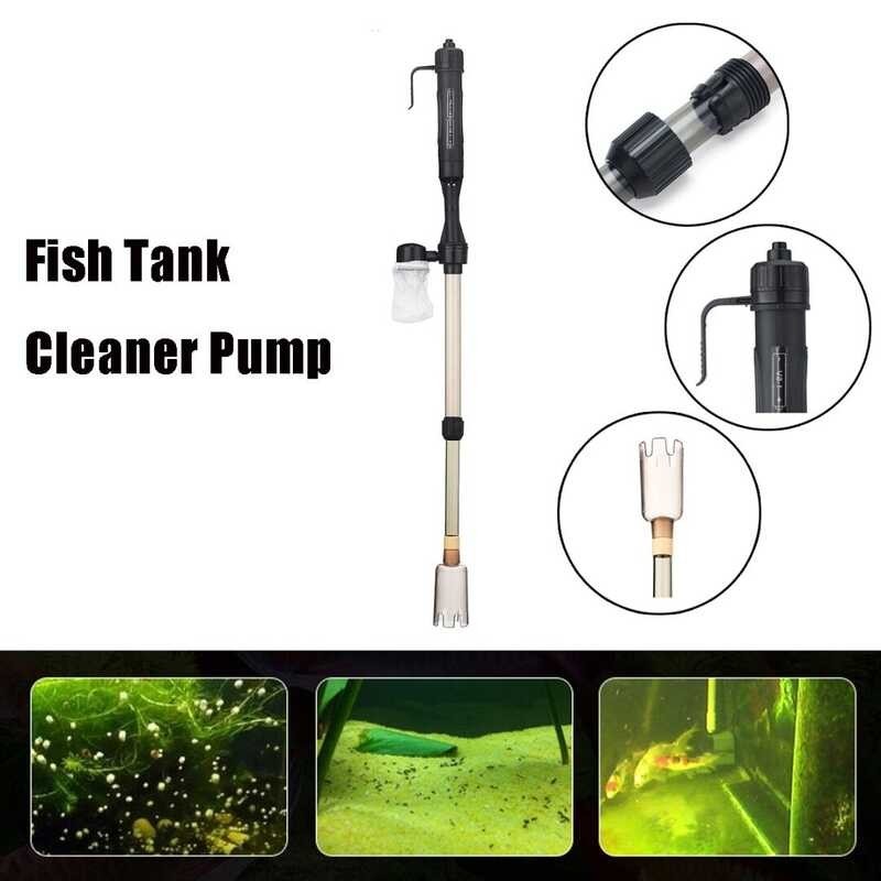 Mapiuo 1pcs Fish Tank Aquarium Gravel Cleaner Syphon Vacuum Hoover