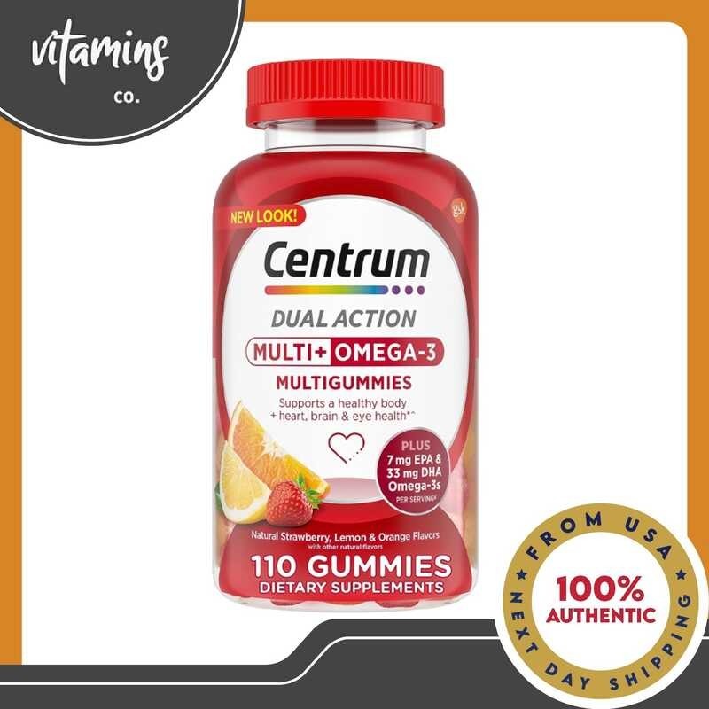 Centrum Multi + Omega 3 Multigummies (110 count) | Shopee Philippines