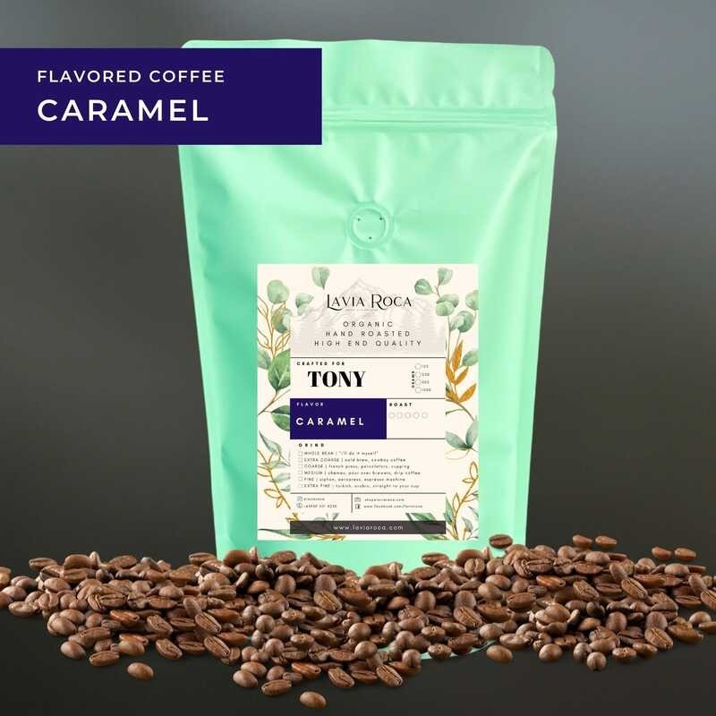 CARAMEL FLAVORED COFFEE Beans or Ground 125g 250g 500g 1kg sack [UNK ...