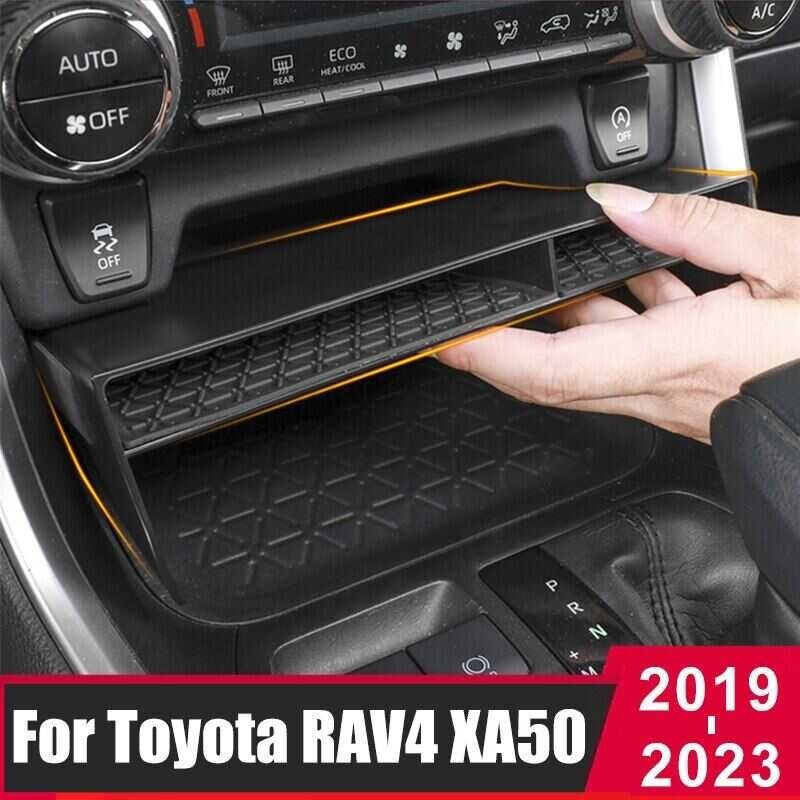 Karltys Dashboard Center Console Organizer, Behind Screen Storage Box For Phones Keys Sunglass Card, RAV4 Dash Organizer Non-Slip Liners For Toyota RAV4 2019-2025 Accessories (NO For RAV4 Limited - Foto 12