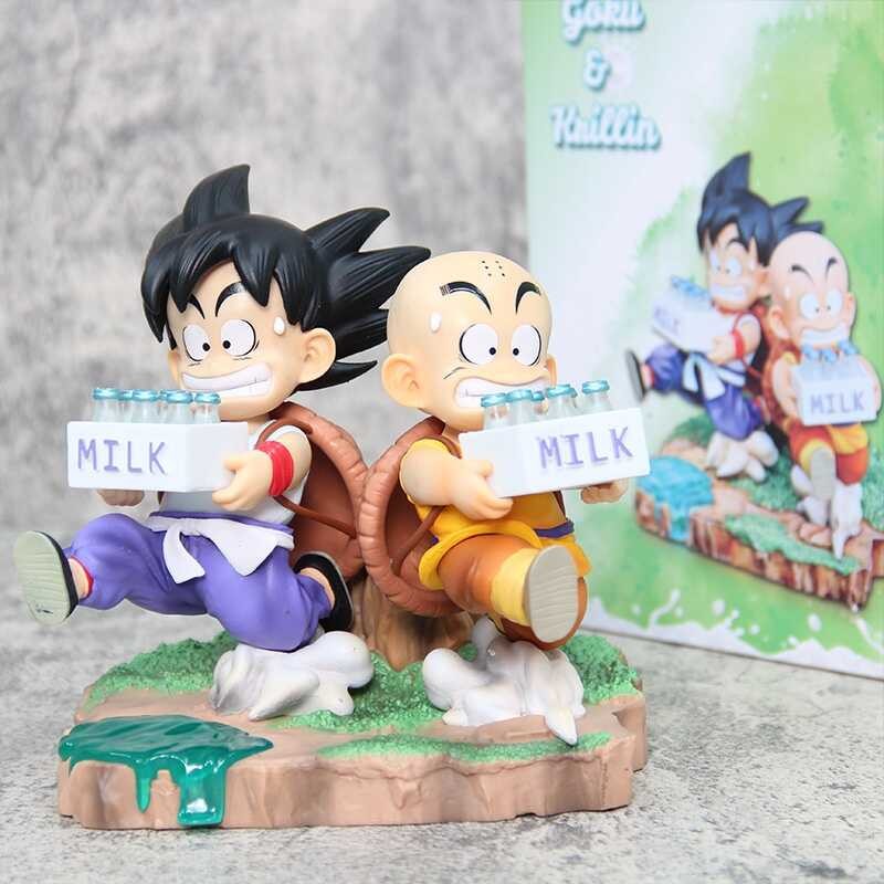 Dragon Ball Super Saiyan Childhood Son Goku & Kril (Sending Milk ...