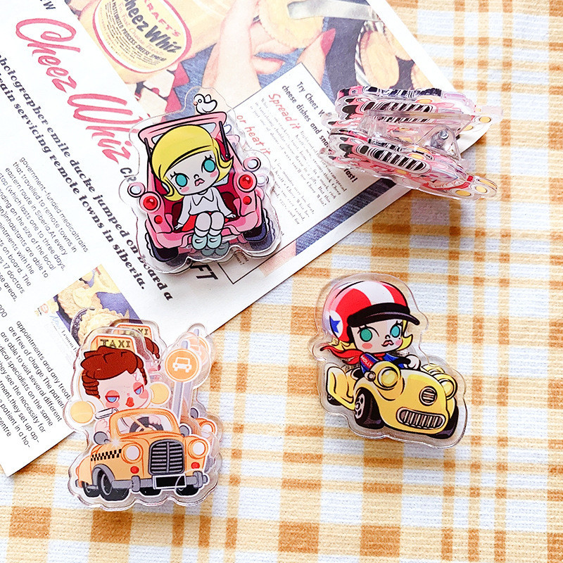 Cartoon Cartoon Pop Mart Creative Cute Acrylic Double-Sided PP Clip ...