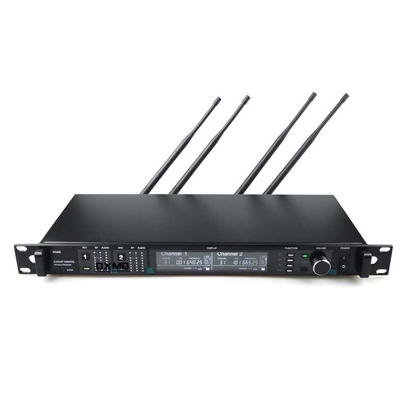 AD4D Professional Axient Digital Wireless Microphone System with Dual ...