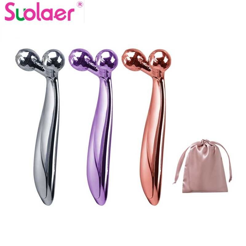 Suolaer 3d Roller Massager 360 Rotate Sier Thin Face Full Body Shape Massager Lifting Wrinkle 8403