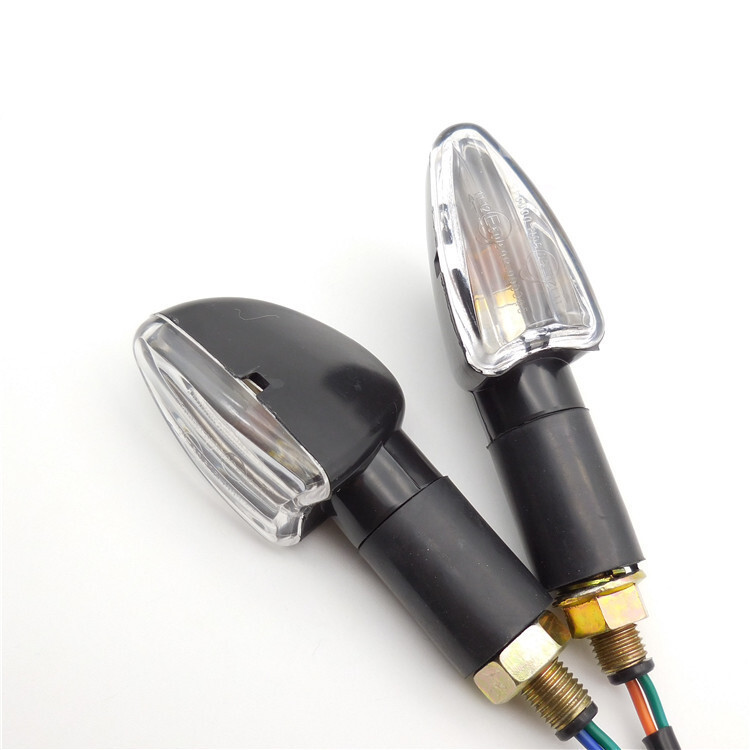 LED Arrow Motorcycle Signals 12V Amber Blinker Turn Signal Rear Front ...