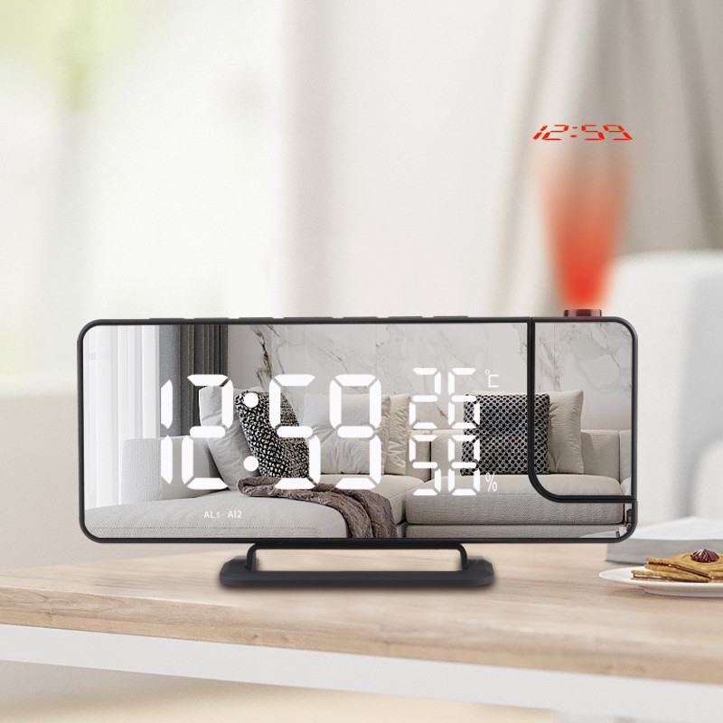 Digital 3D Projection Alarm Clock Makeup Humantong Oras Ng Mirror ...