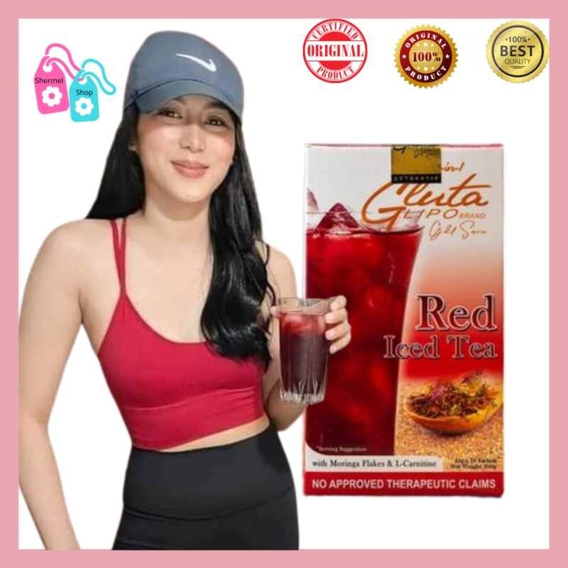 Shermel Shop Gluta Lipo Red Iced Tea Original Slimming and Whitening