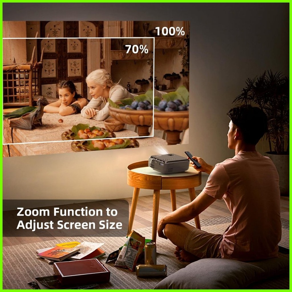 Dolby Audio Projector Phone Portable Projector Laptop Lcd 12000 FHD 4K ...