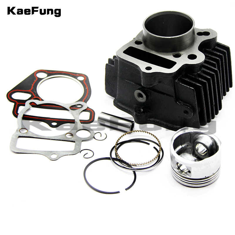 Mga bahagi ng motorsiklo LF 125 52.4mm Piston & Rings Sillindro katawan ...